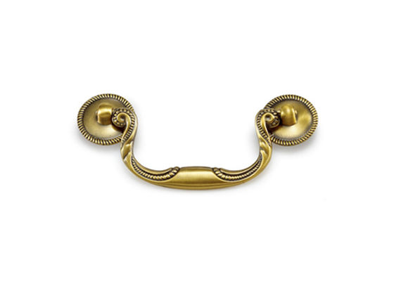 Doppeltes versah antiker Zug-Griff, feste Stahlweinlese-Garderoben-Griffe mit Seiten